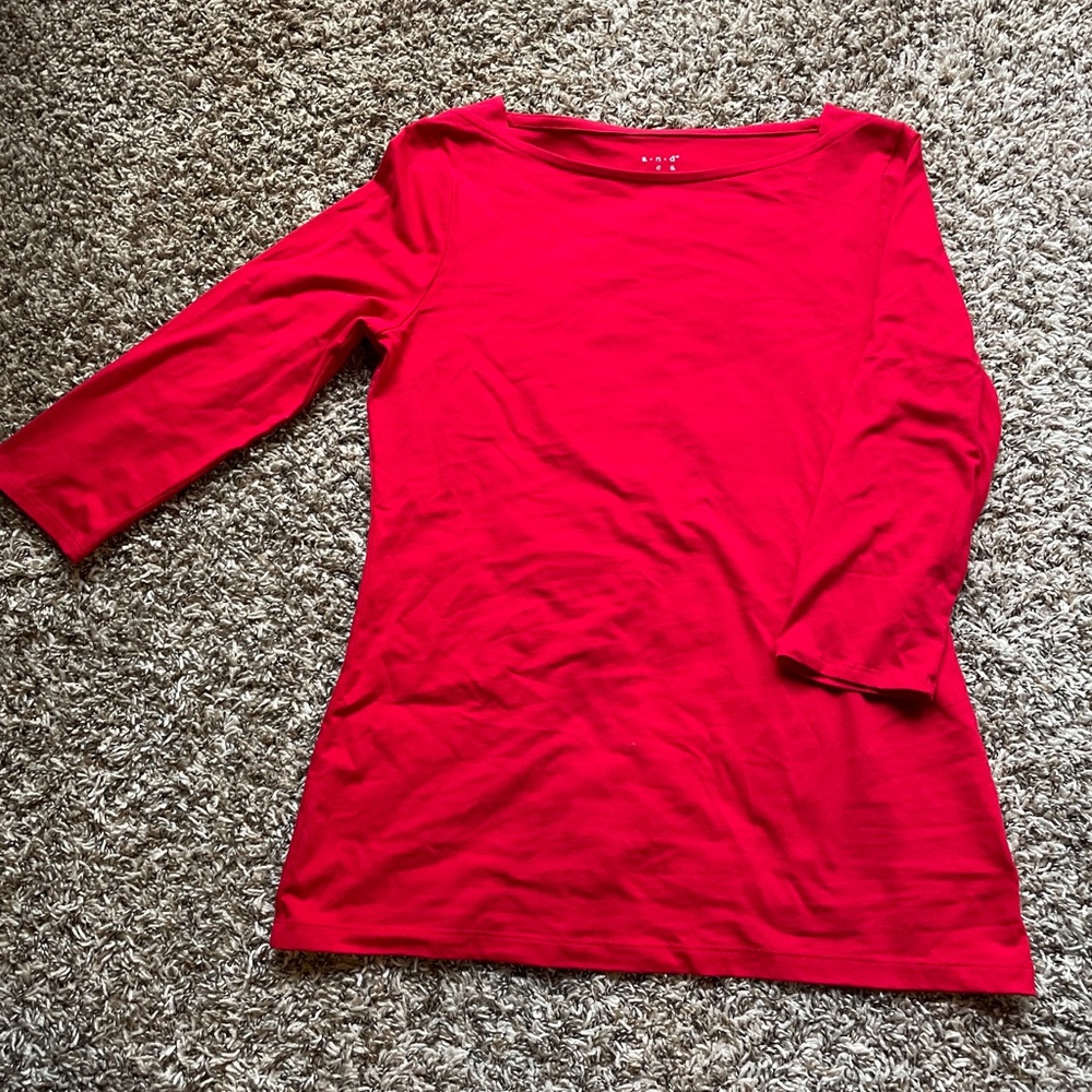 A New Day Boat Neck 3/4 sleeve Shirt